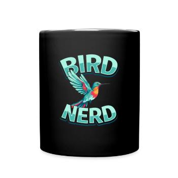 Kolibri Vögel Beobachten Bird Nerd - Tasse einfarbig - Schwarz - Vorne