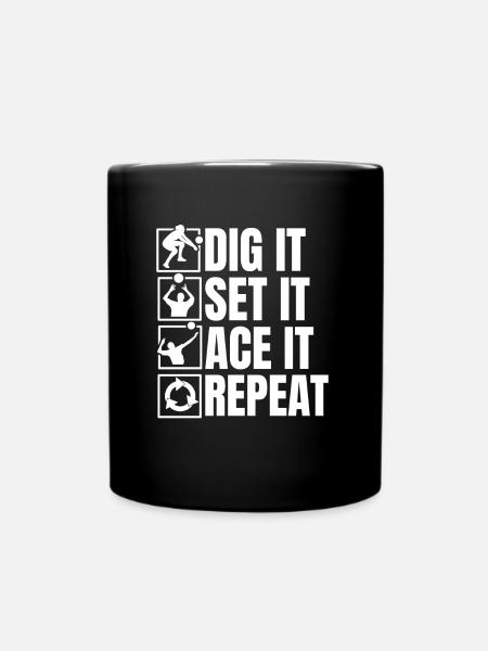 Volley-ball Volley-ball - Mug uni - noir