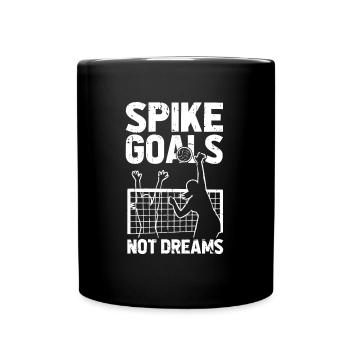 Volley-ball Score d’un joueur de volley-ball - Mug uni - noir - Devant