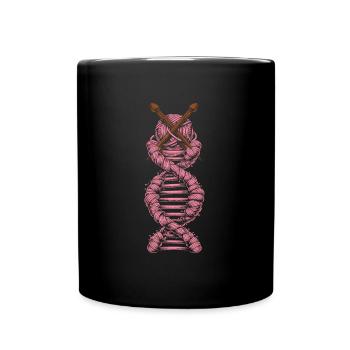 Knitting DNA Its In My DNA - Full Colour Mug - black - Front