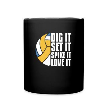 Volley-ball Volley-ball - Mug uni - noir - Devant