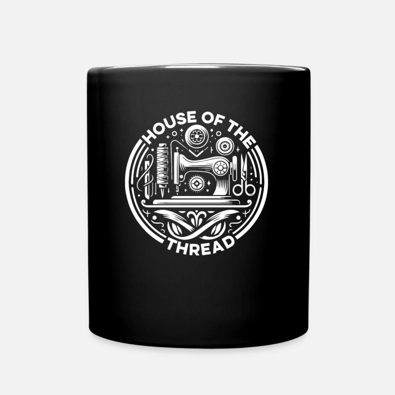 Nähen Nähmaschine - Tasse einfarbig - Schwarz