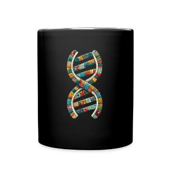 Quilting Its In My Dna - Full Colour Mug - black - Front