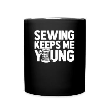 Sewing Sewing Machine - Full Colour Mug - black - Front