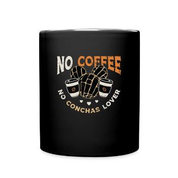 Conchas Lover Sans Café Dulce Conchas Amateur de café - Mug uni - noir - Devant