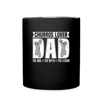 Churros Lover Papa L’idole Le mythe Churros Maker - Mug uni - noir - Devant