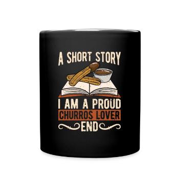 Amateur de churros Une histoire courte Je suis un fabricant de churros - Mug uni - noir - Devant