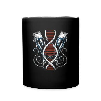 Barber Barbershop C’est dans mon ADN - Mug uni - noir - Devant