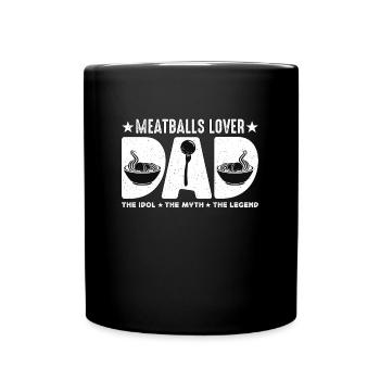 Boulettes de viande amant papa l’idole La boulette de viande italienne - Mug uni - noir - Devant