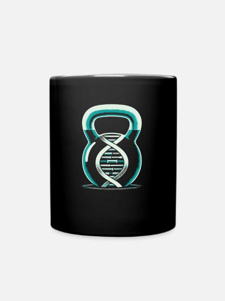 Kettlebell Its In My Dna - Tasse einfarbig - Schwarz
