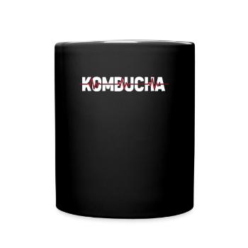 Kombucha Ekg Heartbeat - Tasse einfarbig - Schwarz - Vorne