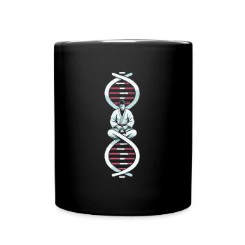 Judoka c’est dans mon ADN - Mug uni - noir - Devant