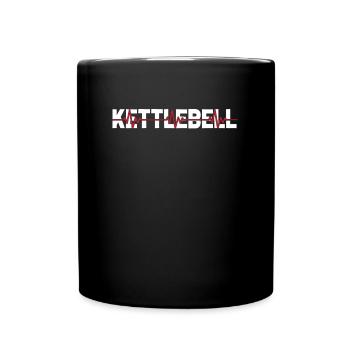 Kettlebell ECG Heartbeat - Mug uni - noir - Devant