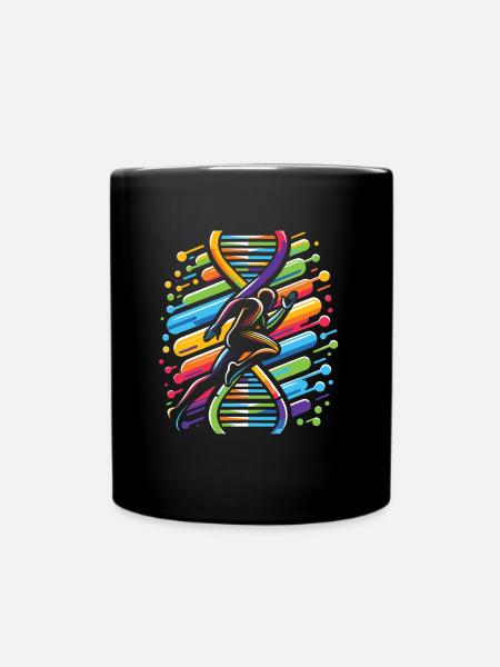 Runner Jogger Runner Courir C’est dans mon ADN - Mug uni - noir