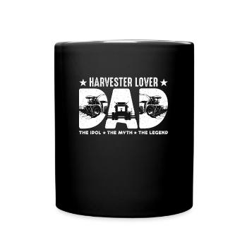 Harvester Lover Dad The Idol The Myth The Farmer - Full Colour Mug - black - Front