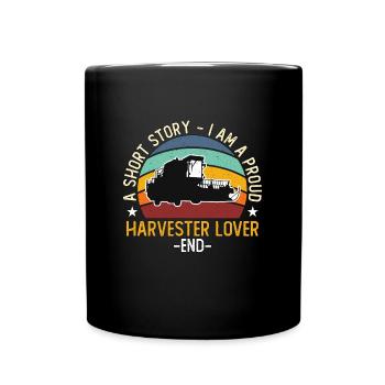 Moissonneuse-batteuse L’amant Une petite histoire Je suis la vie agricole - Mug uni - noir - Devant