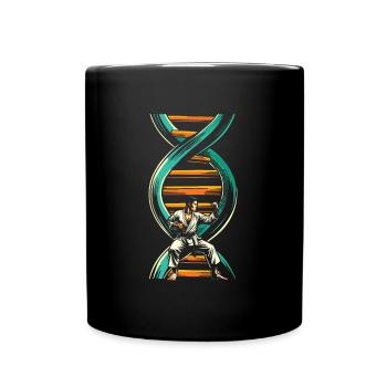 Karate Its In My Dna - Tasse einfarbig - Schwarz - Vorne