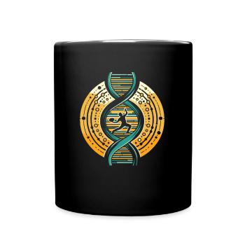 Frisbee Its In My Dna - Tasse einfarbig - Schwarz - Vorne