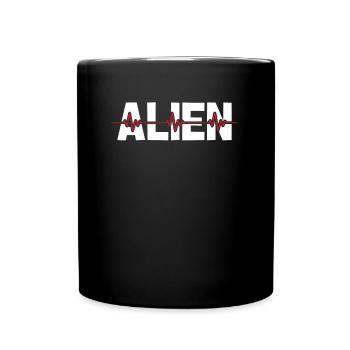 Pulsation ECG extraterrestre extraterrestre - Mug uni - noir - Devant