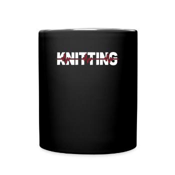 Tricot ECG Heartbeat - Mug uni - noir - Devant