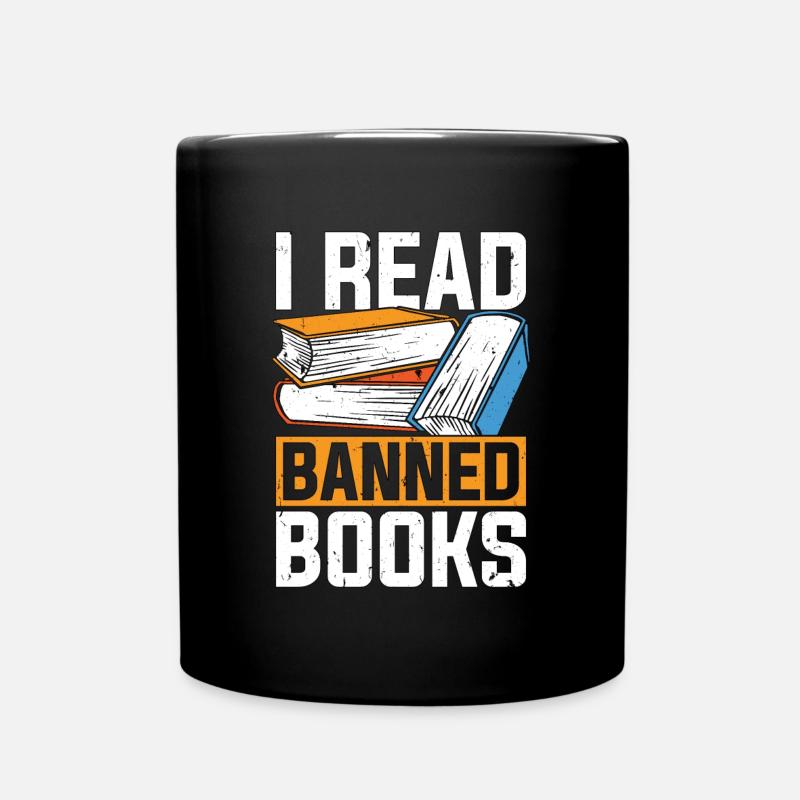 Librarian I Read Banned Books Library Librarians - Tasse einfarbig - Schwarz