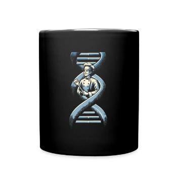 Chef Cuisiner C’est dans mon ADN - Mug uni - noir - Devant