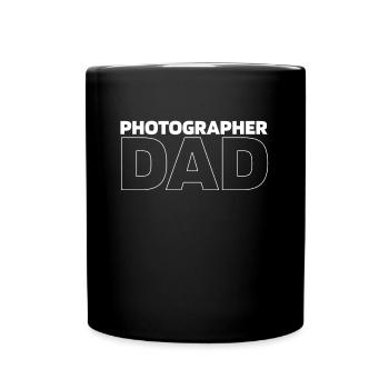 Fotograf Fotografie Kamera Vater - Tasse einfarbig - Schwarz - Vorne