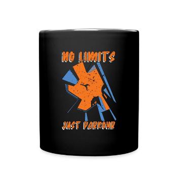 Parkour No Limits Juste un amateur de parkour freerunning - Mug uni - noir - Devant