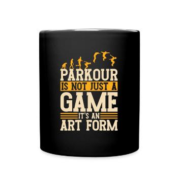 Le parkour n’est pas seulement un jeu de course à pied amateur de parkour - Mug uni - noir - Devant