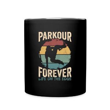 Parkour Forever Life On Freestyler Amateur de Parkour - Mug uni - noir - Devant