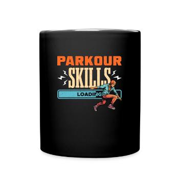 Parkour Skills Loading Aime courir Amateur de parkour - Mug uni - noir - Devant