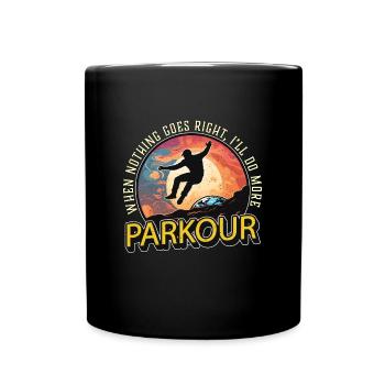 Parkour Quand rien ne va Backflip Amateur de parkour - Mug uni - noir - Devant
