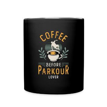 Parkour Lover Café Avant Backflip Coffee Lover - Mug uni - noir - Devant