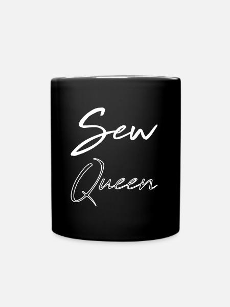 Nähen Nähmaschine - Tasse einfarbig - Schwarz