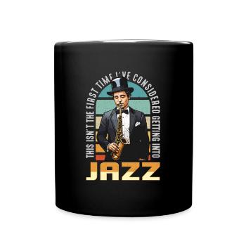 Jazz Music Ce n’est pas la première fois que le saxophoniste - Mug uni - noir - Devant