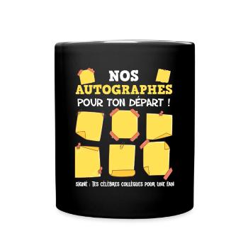 Check Out Colleague Wife Autograph Colleagues Stars - Full Colour Mug - black - Front
