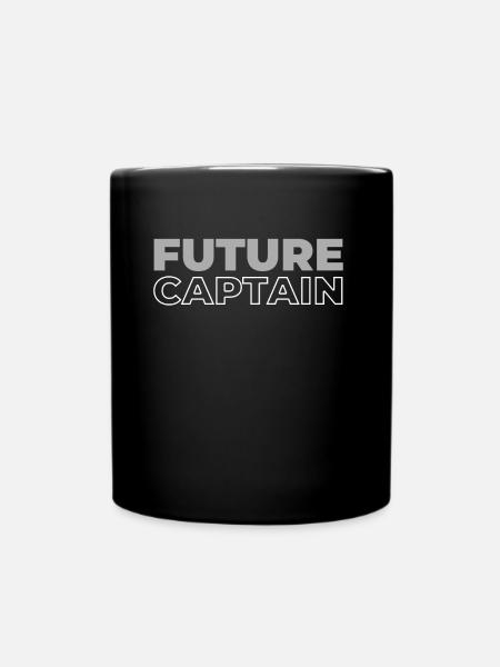 Segeln Segler Segelboot Future Captain - Tasse einfarbig - Schwarz