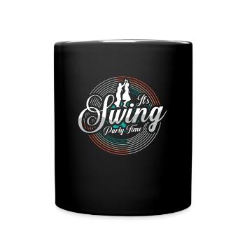 Swing Dance It's Swing Party Time Ballroom Dance - Tasse einfarbig - Schwarz - Vorne