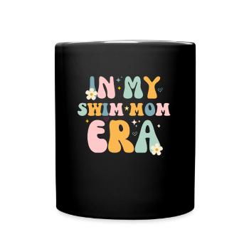 À l’époque de ma maman nageuse - Swim Swimmer Swimming Pool - Mug uni - noir - Devant