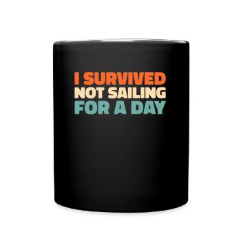 Voile, Voile, Voilier - Mug uni - noir - Devant