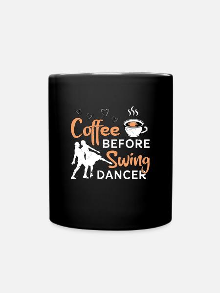 Swing Dancer Coffee Avant l’amateur de café Lindy Hop - Mug uni - noir