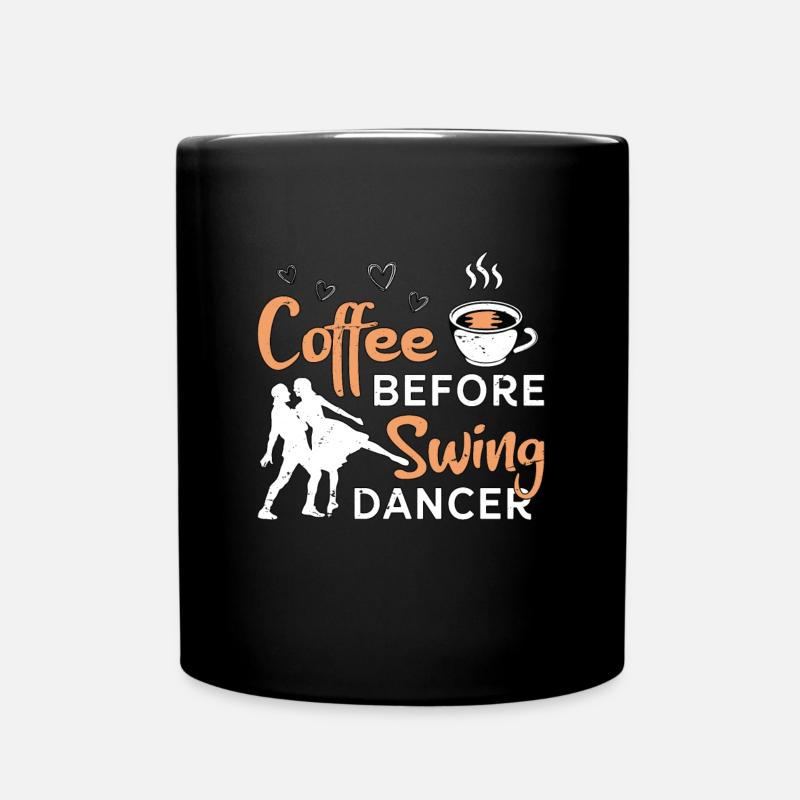 Swing Dancer Coffee Avant l’amateur de café Lindy Hop - Mug uni - noir