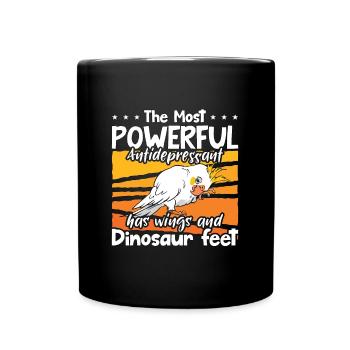 Calopsitte La Perruche La Plus Puissante Amoureux de la Perruche Calopsitte - Mug uni - noir - Devant