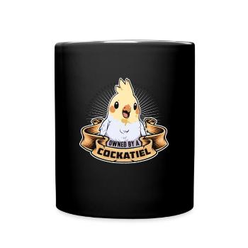 Calopsitte appartenant à un oiseau d’ornement calopsitte - Mug uni - noir - Devant
