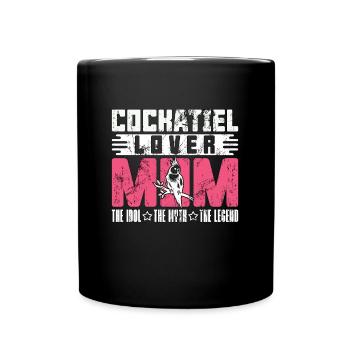 Calopsitte Amant Maman L’Idole Le Mythe Birdwatcher - Mug uni - noir - Devant