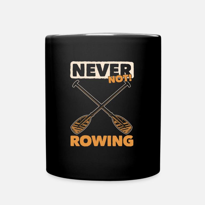 Rudern Ruderer - Tasse einfarbig - Schwarz