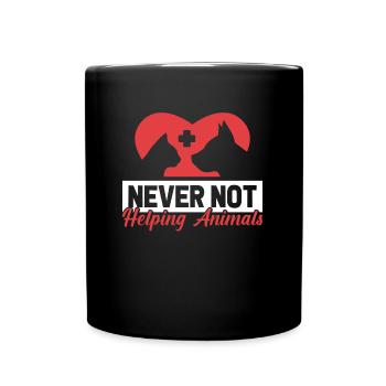 Veterinarian Veterinary - Full Colour Mug - black - Front