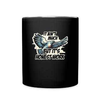 Pigeon voyageur, ce n’est pas grand-chose, mais c’est de la colombophilie - Mug uni - noir - Devant