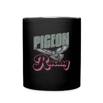 Pigeon voyageur Racing Observation des oiseaux Pigeon Éleveur - Mug uni - noir - Devant