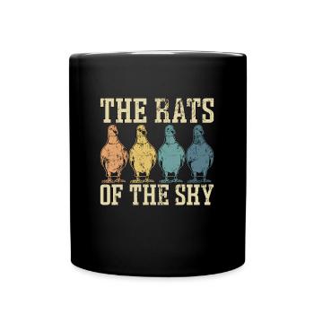 Pigeon voyageur Les rats du ciel Observation des oiseaux - Mug uni - noir - Devant